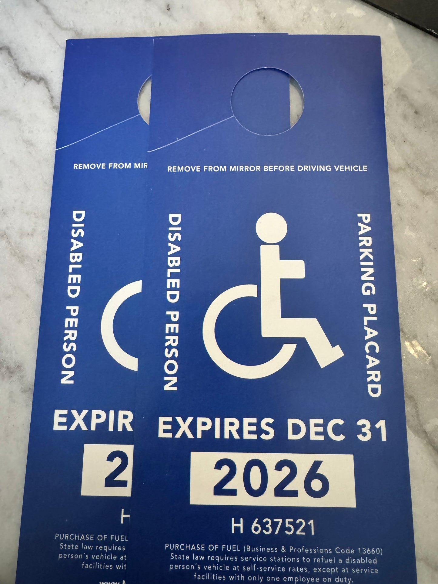 BUNDLE DEAL 10 Handicap Parking Permits