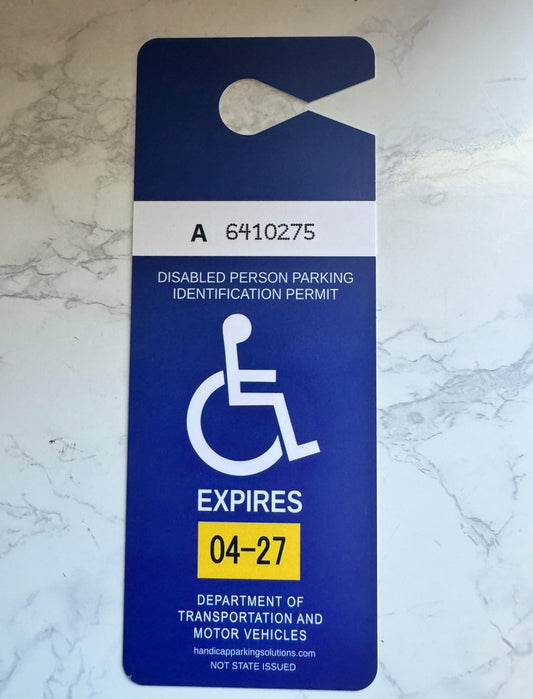 1 Handicap Parking Permit