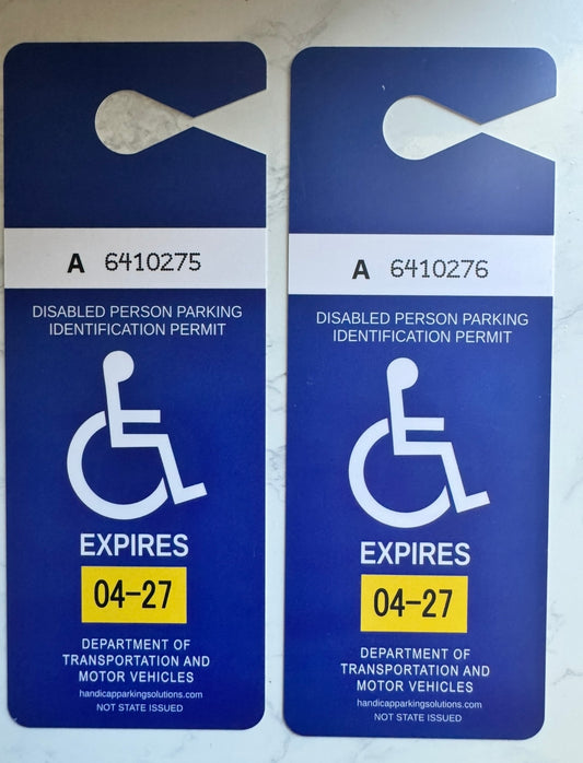 2 Handicap Parking Permits
