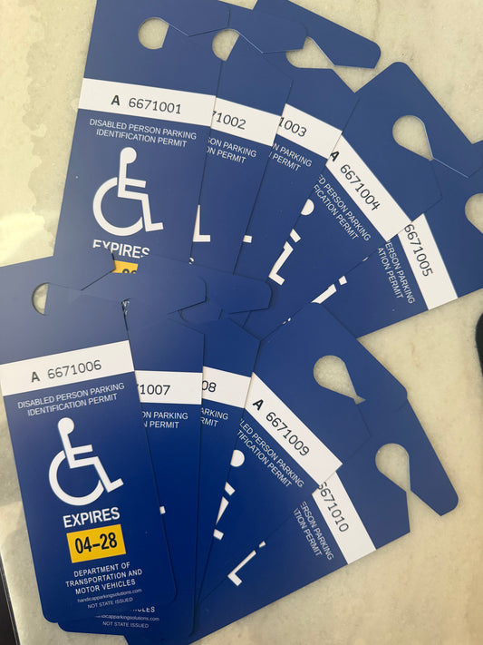 BUNDLE DEAL 10 Handicap Parking Permits
